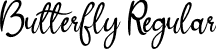 Butterfly Regular font | Butterfly.otf