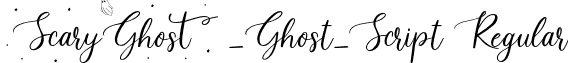 Scary_Ghost_Script Regular font | Scary_Ghost_Script.otf