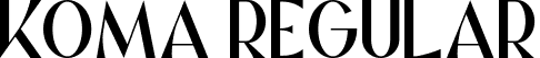 Koma Regular font | koma-51ryz.ttf