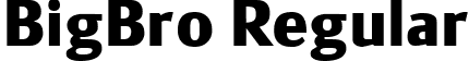 BigBro Regular font | BigBro.ttf