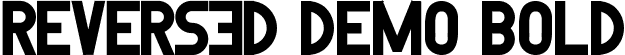 Reversed Demo Bold font | ReversedDemoBold.ttf