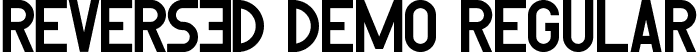 Reversed Demo Regular font | ReversedDemoRegular.ttf