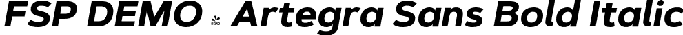 FSP DEMO - Artegra Sans Bold Italic font | Fontspring-DEMO-artegra_sans-700-bold-italic.otf