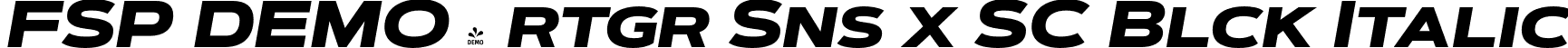 FSP DEMO - rtgr Sns x SC Blck Italic font | Fontspring-DEMO-artegra_sans-extended-sc-900-black-italic.otf