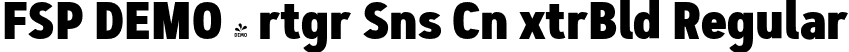 FSP DEMO - rtgr Sns Cn xtrBld Regular font | Fontspring-DEMO-artegra_sans-condensed-800-extrabold.otf