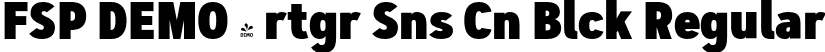 FSP DEMO - rtgr Sns Cn Blck Regular font | Fontspring-DEMO-artegra_sans-condensed-900-black.otf