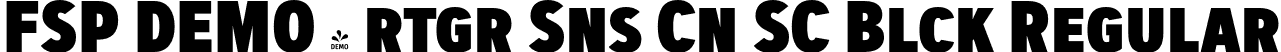 FSP DEMO - rtgr Sns Cn SC Blck Regular font | Fontspring-DEMO-artegra_sans-condensed-sc-900-black.otf