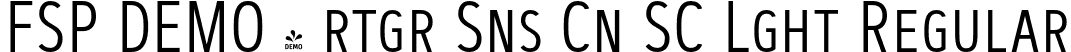 FSP DEMO - rtgr Sns Cn SC Lght Regular font | Fontspring-DEMO-artegra_sans-condensed-sc-300-light.otf