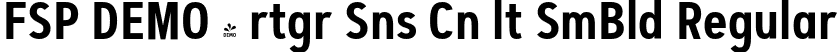 FSP DEMO - rtgr Sns Cn lt SmBld Regular font | Fontspring-DEMO-artegra_sans-condensed-alt-600-semibold.otf