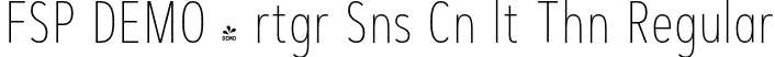 FSP DEMO - rtgr Sns Cn lt Thn Regular font | Fontspring-DEMO-artegra_sans-condensed-alt-100-thin.otf