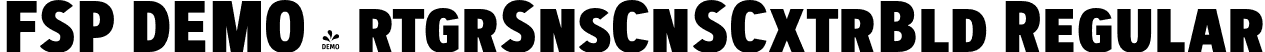 FSP DEMO - rtgrSnsCnSCxtrBld Regular font | Fontspring-DEMO-artegra_sans-condensed-sc-800-extrabold.otf