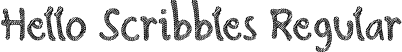 Hello Scribbles Regular font | HelloScribbles.ttf