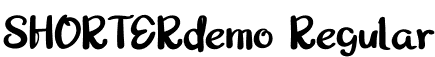 SHORTERdemo Regular font | SHORTERdemo.otf