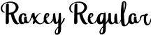 Raxey Regular font | Raxey.otf