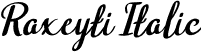 Raxeyti Italic font | Raxeyti-Italic.otf