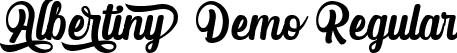 Albertiny Demo Regular font | Albertiny-Demo.otf