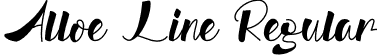 Alloe Line Regular font | AlloeLine.otf