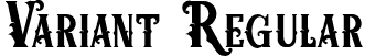 Variant Regular font | Variant.otf