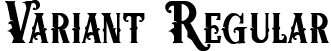 Variant Regular font | Variant.ttf