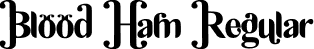 Blood Ham Regular font | BloodHam.otf