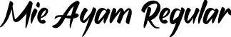 Mie Ayam Regular font | MieAyam.otf