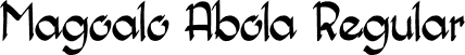 Magoalo Abola Regular font | MagoaloAbola.otf