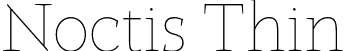 Noctis Thin font | italian-type-noctis-thin.otf