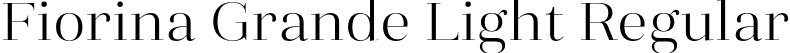 Fiorina Grande Light Regular font | mint-type-fiorinagrande-light.otf