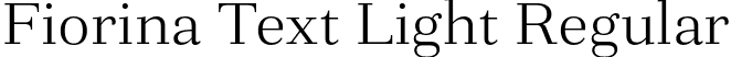Fiorina Text Light Regular font | Mint-Type-FiorinaText-Light.otf