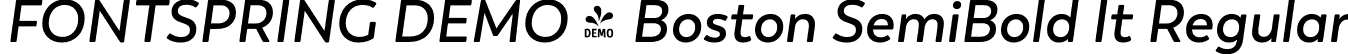 FONTSPRING DEMO - Boston SemiBold It Regular font | Fontspring-DEMO-boston-semiboldit.otf