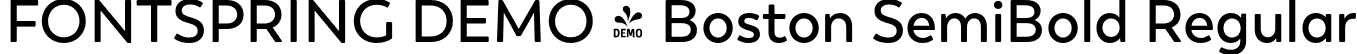 FONTSPRING DEMO - Boston SemiBold Regular font | Fontspring-DEMO-boston-semibold.otf