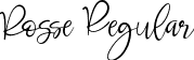 Rosse Regular font | rosse-d9536.ttf