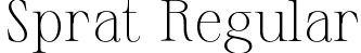 Sprat Regular font | Sprat_Variable.ttf