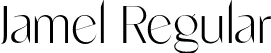 Jamel Regular font | Jamel.otf