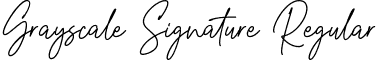 Grayscale Signature Regular font | grayscalesignature-ml16a.ttf