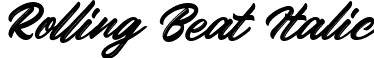 Rolling Beat Italic font | RollingBeat Italic.ttf