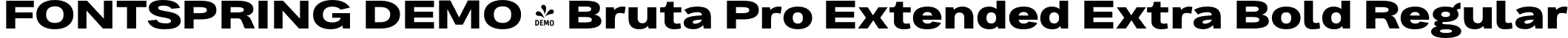 FONTSPRING DEMO - Bruta Pro Extended Extra Bold Regular font | Fontspring-DEMO-brutaproextended-extrabold.otf