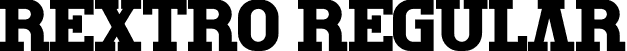 REXTRO Regular font | rextro.ttf