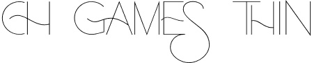 Ch Games Thin font | ch-games-thin.otf