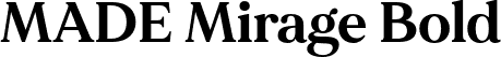 MADE Mirage Bold font | made-mirage-bold-personal-use.otf