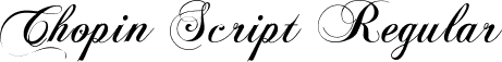 Chopin Script Regular font | ChopinScript.ttf