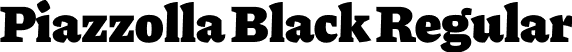 Piazzolla Black Regular font | Piazzolla-Black.otf