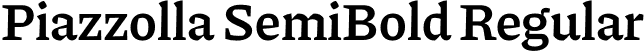Piazzolla SemiBold Regular font | Piazzolla-SemiBold.otf