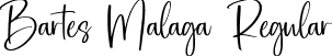 Bartes Malaga Regular font | Bartes-Malaga.ttf