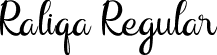 Raliqa Regular font | raliqa.ttf