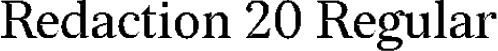 Redaction 20 Regular font | Redaction20-Regular.otf