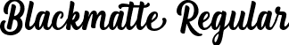 Blackmatte Regular font | Blackmatte.ttf