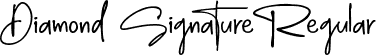 Diamond Signature Regular font | DiamondSignature-Regular.ttf