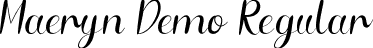 Maeryn Demo Regular font | MaerynDemoRegular.ttf