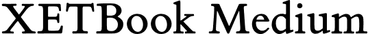 XETBook Medium font | xetbook-medium.otf